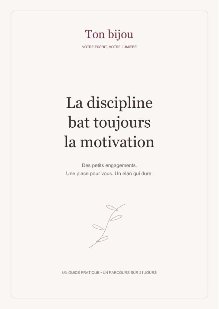 Couverture de l’e-book « La discipline bat toujours la motivation »