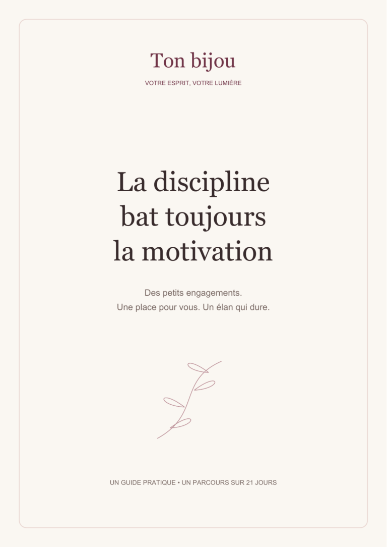 Couverture de l’ebook « La discipline bat toujours la motivation »